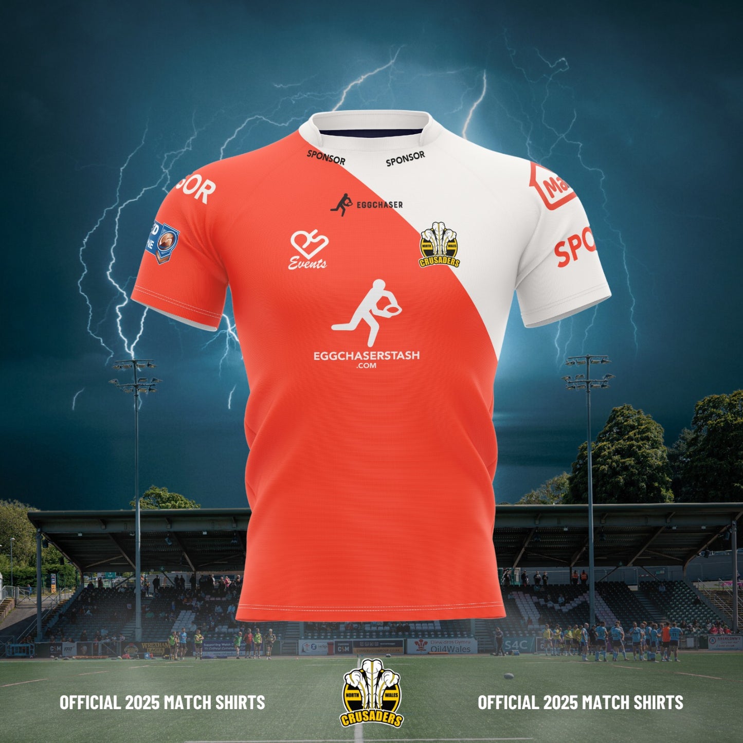 North Wales Crusaders: 2025 Replica Away Shirt