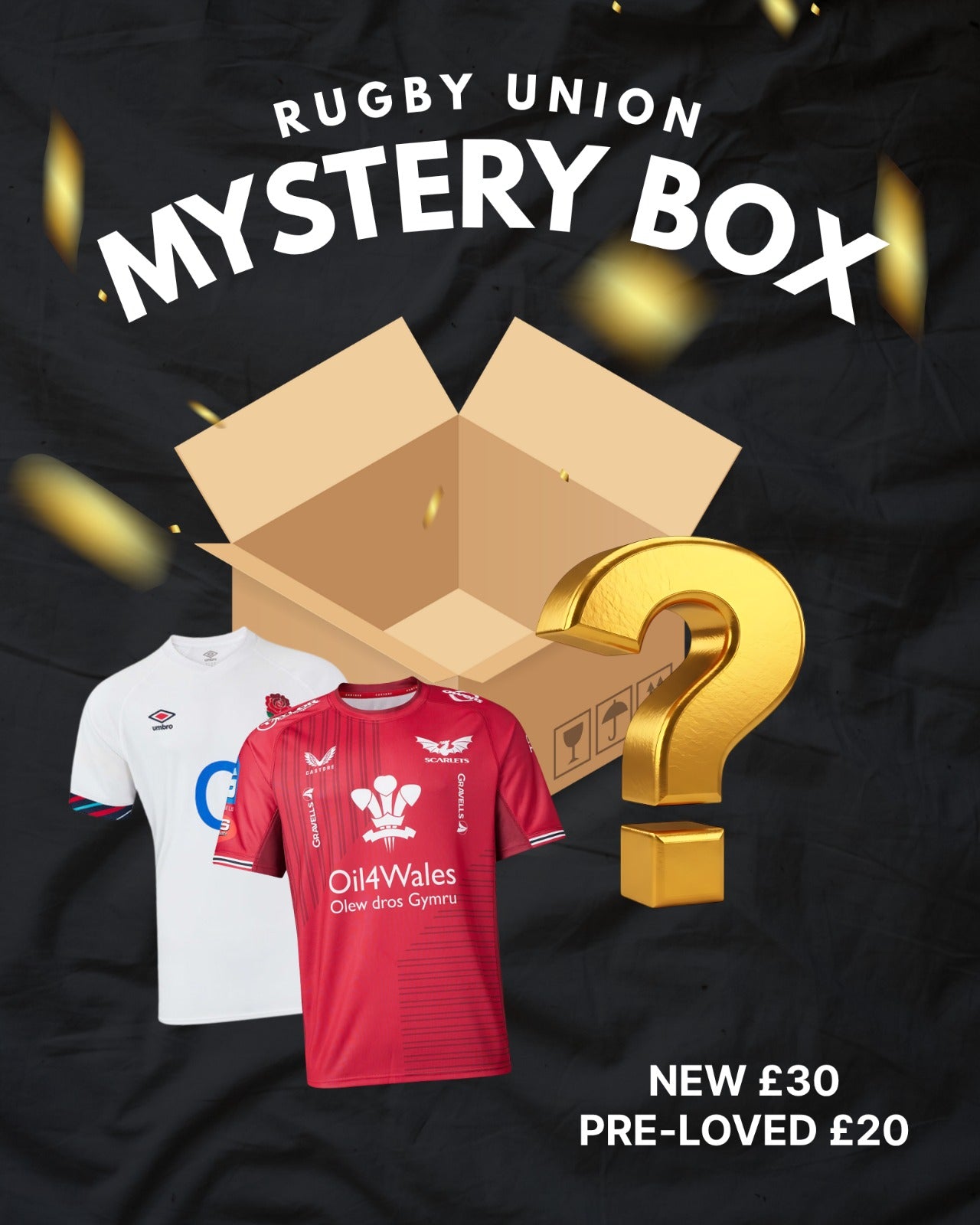 Rugby Union Shirt Mystery Box - Replica - Brand New