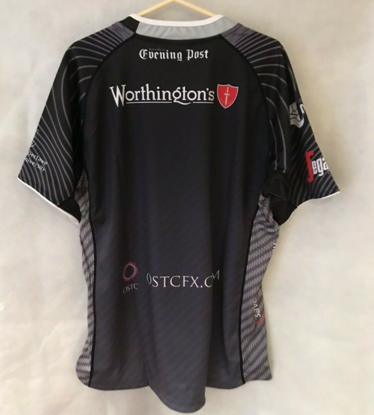 Ospreys Rugby Shirt - 47" Chest - BLK - Brand New - Welsh Rugby