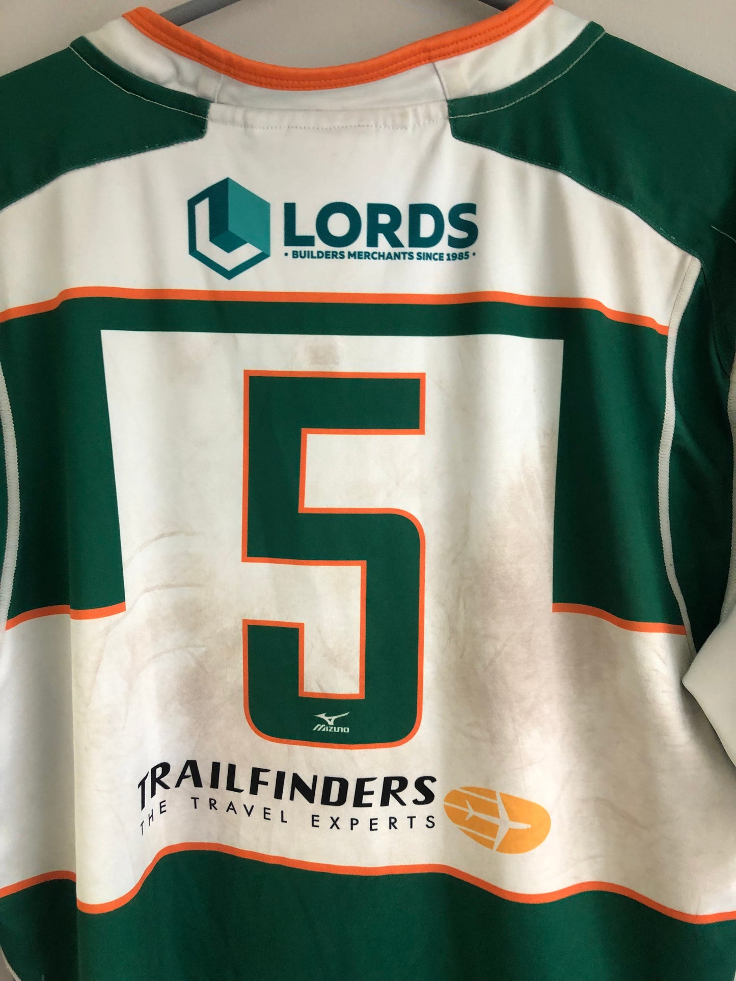 Ealing Trailfinders Match Worn Shirt - #5 - 3XL - 47” chest