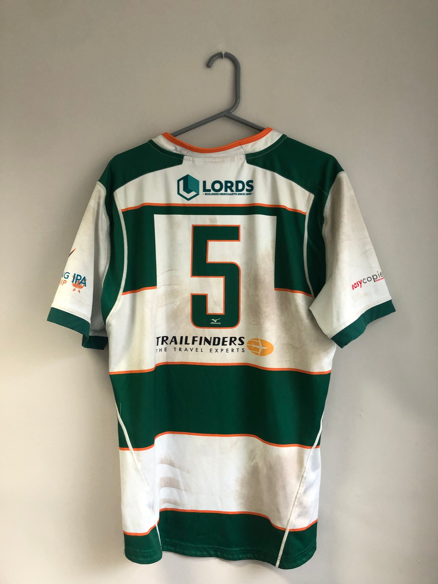 Ealing Trailfinders Match Worn Shirt - #5 - 3XL - 47” chest