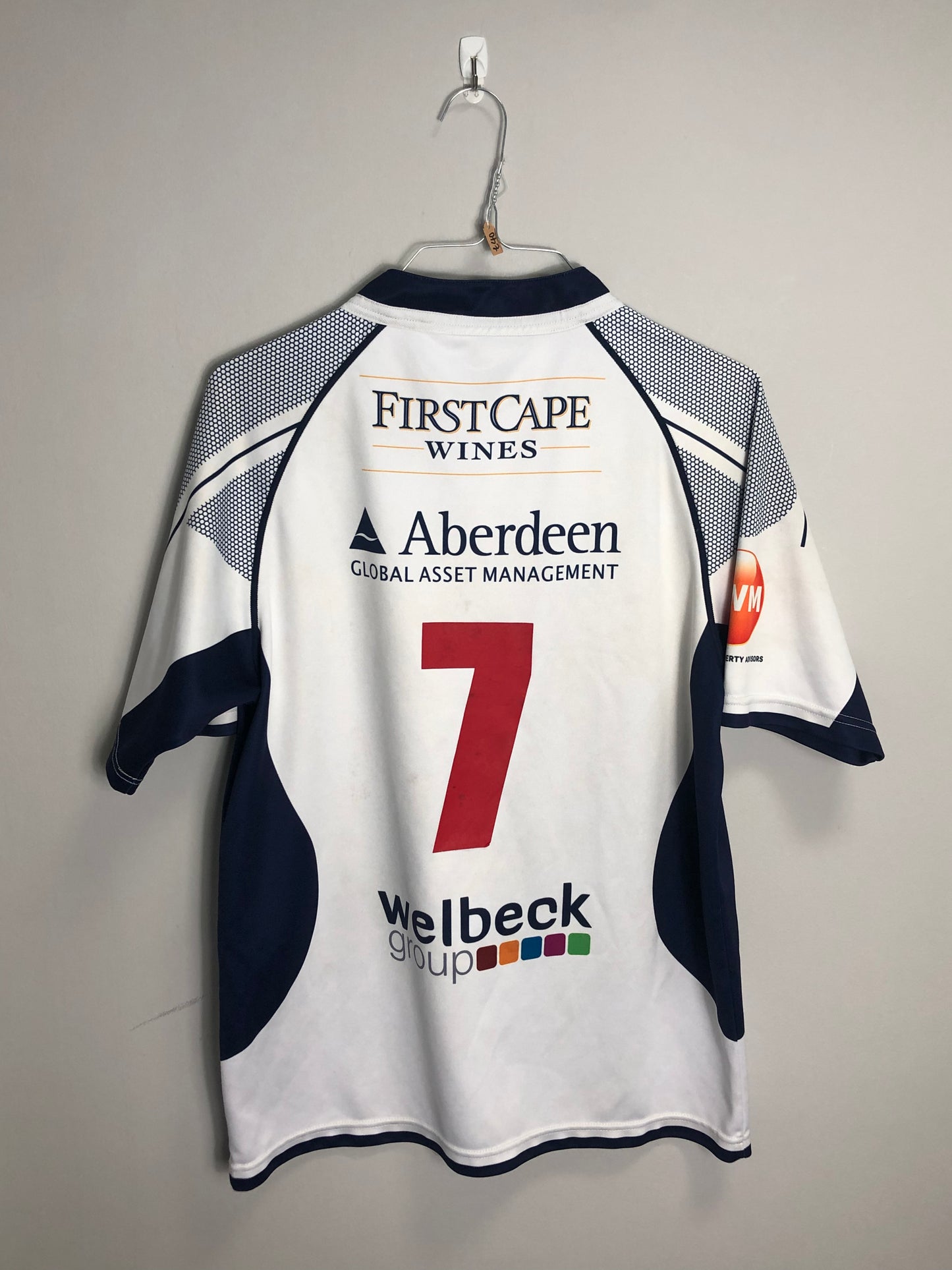 London Scottish Rugby Match Worn Shirt - 40” Chest - #7 - Large