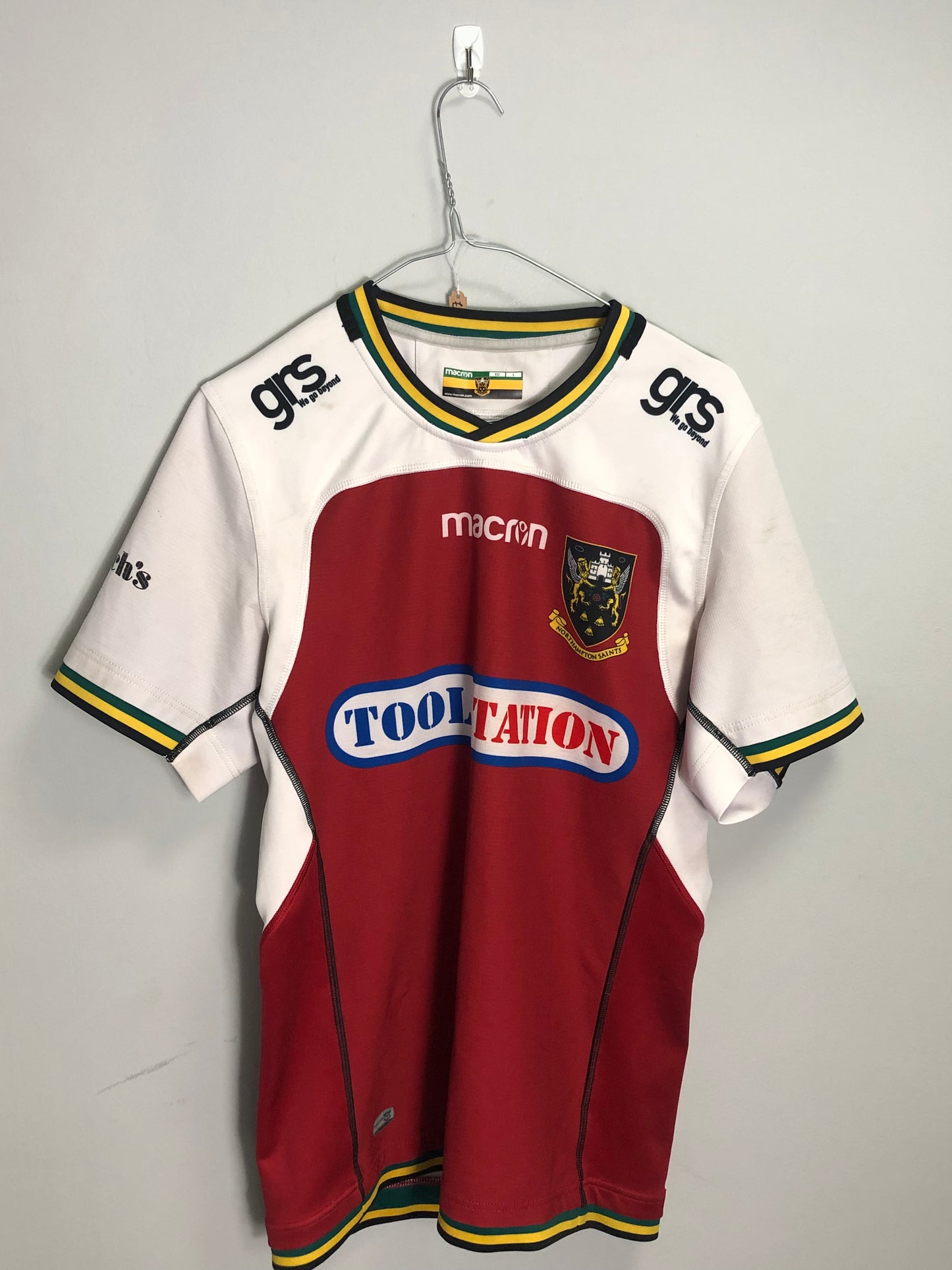 Northampton Saints Match Worn Shirt - Large - 42” Chest - #10