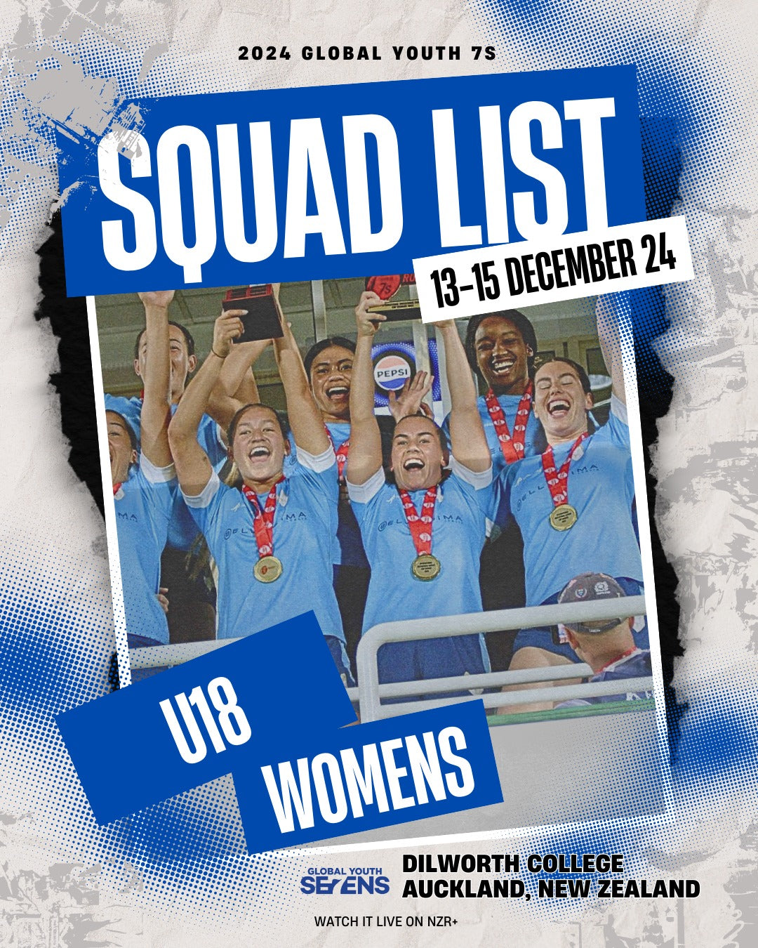 Womens squad announced for the Global Youth 7s!