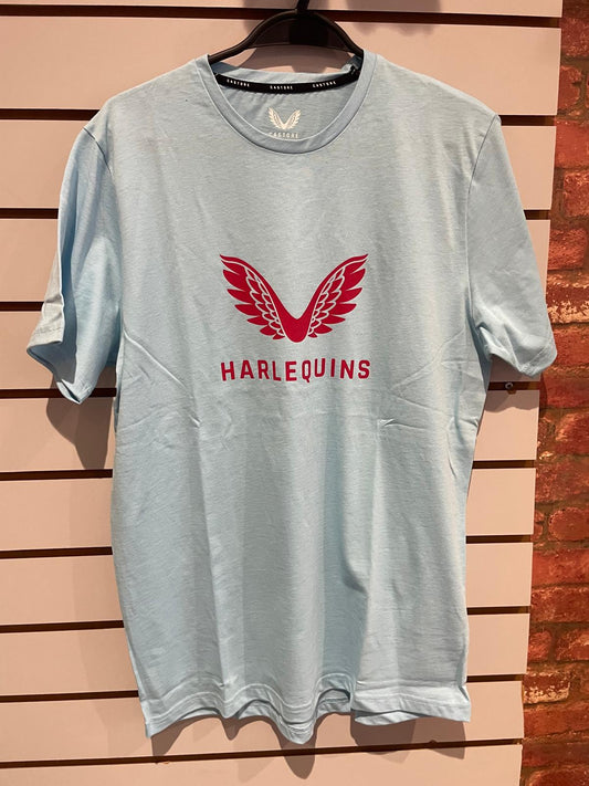 Harlequins Training T'shirt Cotton 22/23 - Blue - Medium