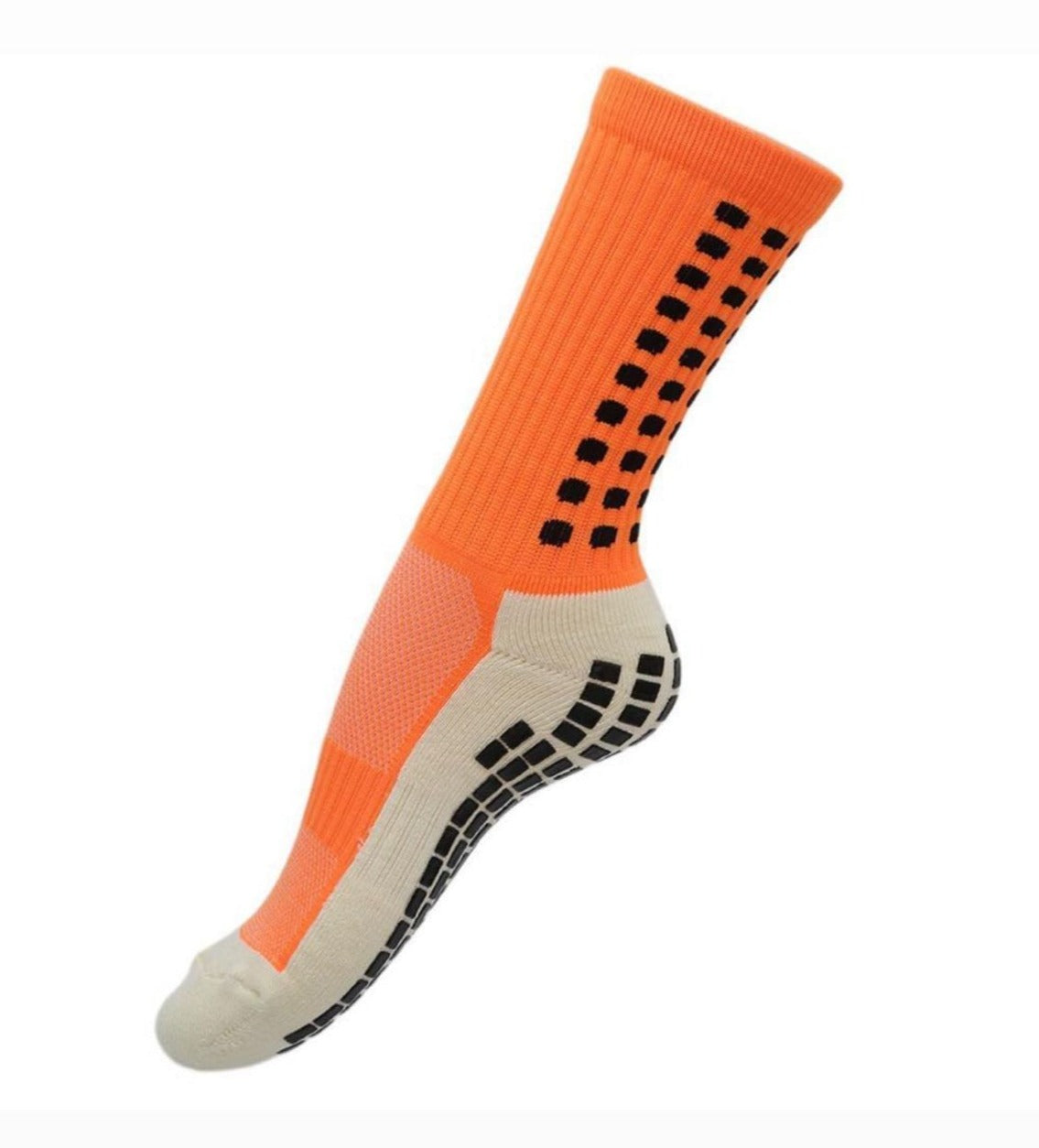 Performance Non/Slip Grip Socks - Orange