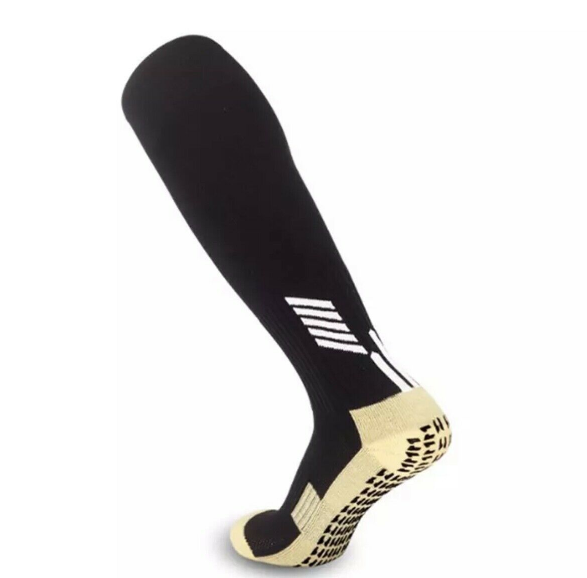 Full Length Grip Socks Black (7.5-13)