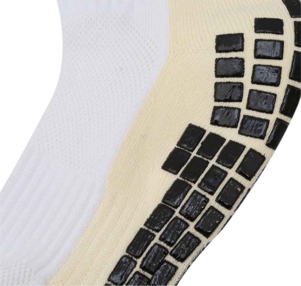 Performance Grip Socks - White - 7 to 12