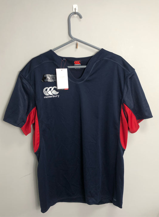 Canterbury Training Shirt - Navy & Red - 2XL - 44” Chest