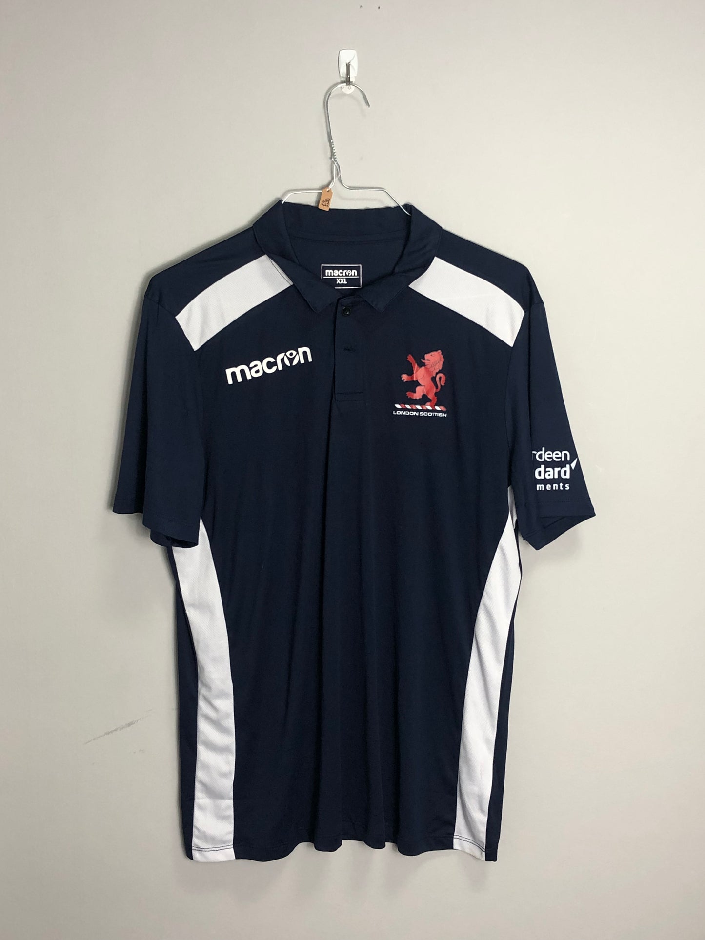 London Scottish Rugby Player Issue Polo Shirt - 46” Chest - Large