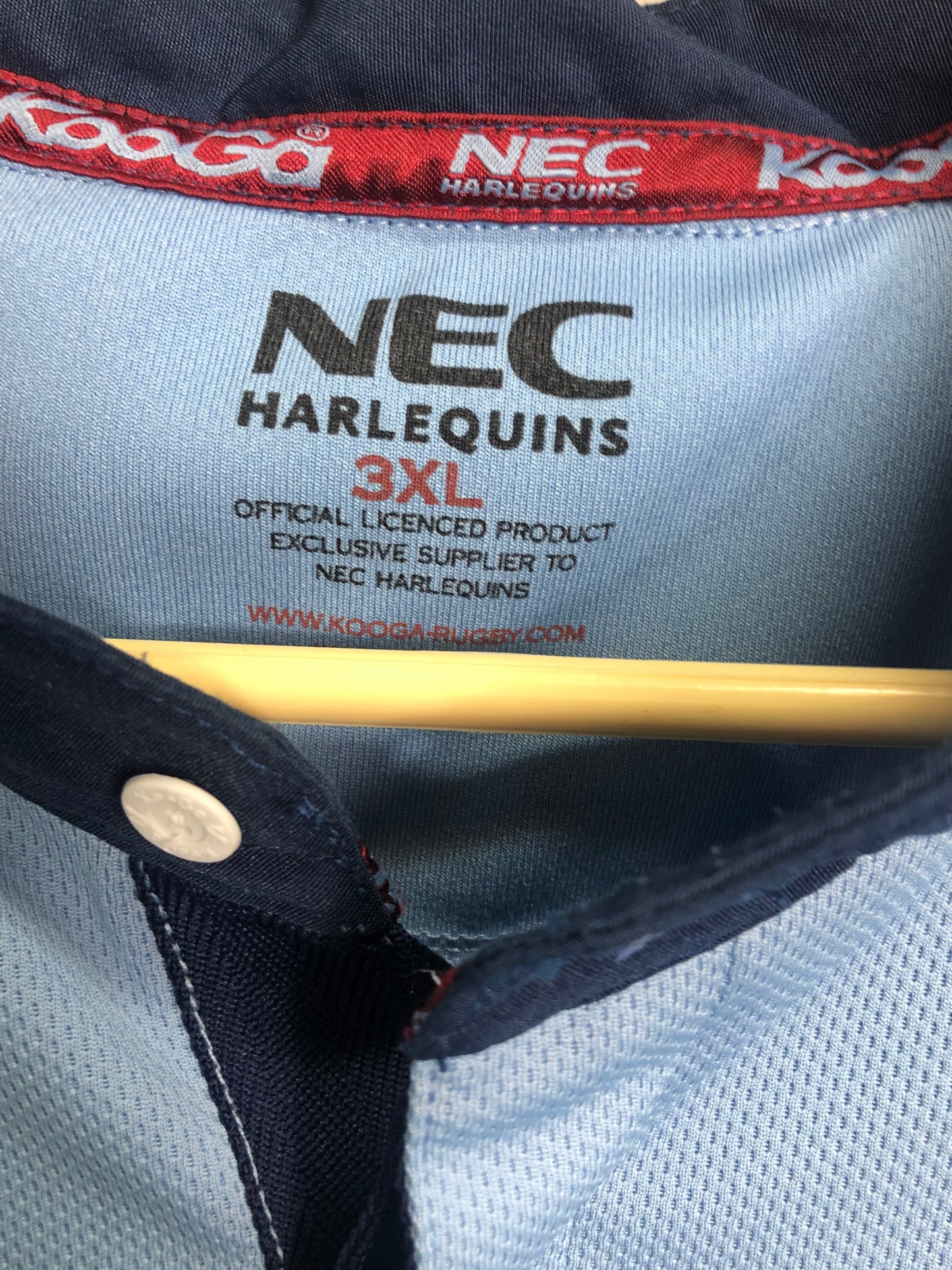 NEC Harlequins Vintage Rugby Shirt - 47” Chest - 3XL