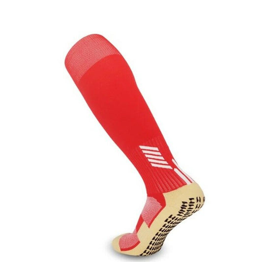 Full Length Grip Socks Red (7.5-13)
